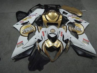 Compra Carenados Moto Suzuki GSXR 1000 2005-2006 - Blanco Oro Lucky Strike Motul