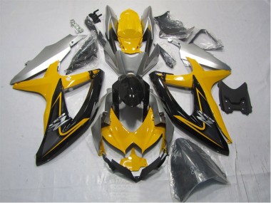 Compra Kits Carenado Moto Suzuki GSXR 1000 2007-2008 - Amarillo Plata Negro