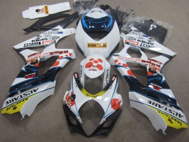 Compra Carenados Moto Suzuki GSXR 1000 2007-2008 - Blanco Rojo Azul Amarillo Dark Dog