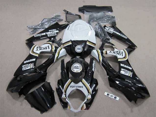 Compra Carenados Moto Suzuki GSXR 1000 2007-2008 - Blanco Negro Lucky Strike Motul