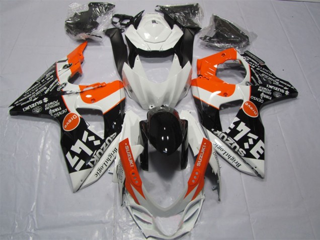 Compra Carenados Moto Suzuki GSXR 1000 2009-2016 - Blanco Naranja Negro Bright Logic