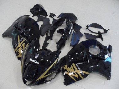 Compra Carenados Moto Suzuki GSXR 1300 Hayabusa 1996-2007 - Negro Brillante Oro Calcomanía
