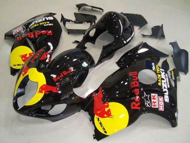 Compra Carenados Moto Suzuki GSXR 1300 Hayabusa 1996-2007 - Negro Brillante Amarillo Rojo Bull