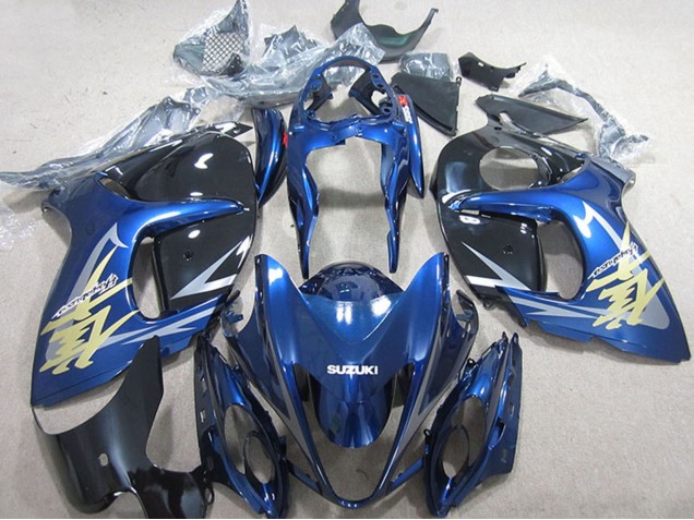 Compra Carenados Moto Suzuki GSXR 1300 Hayabusa 2008-2020 - Azul Blanco Oro Calcomanía