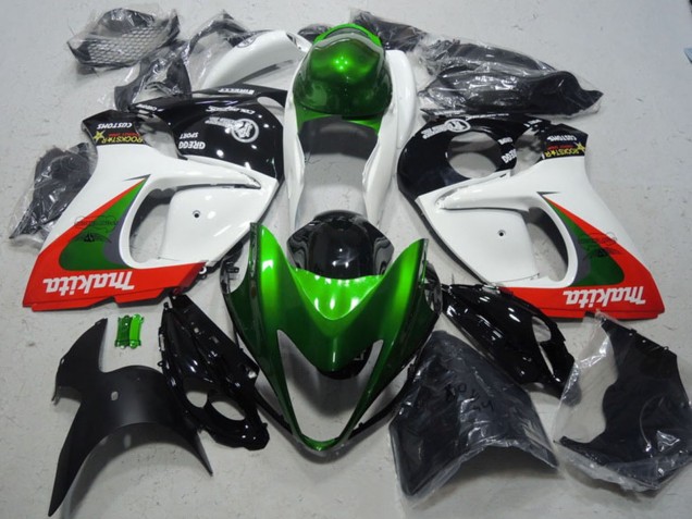 Compra Carenados Moto Suzuki GSXR 1300 Hayabusa 2008-2020 - Blanco Verde Rojo Makita
