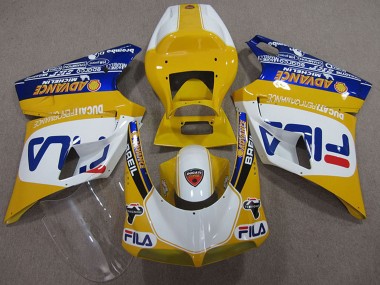 Compra Carenados Moto Ducati 748 1993-2005 - Amarillo Blanco Azul Fila