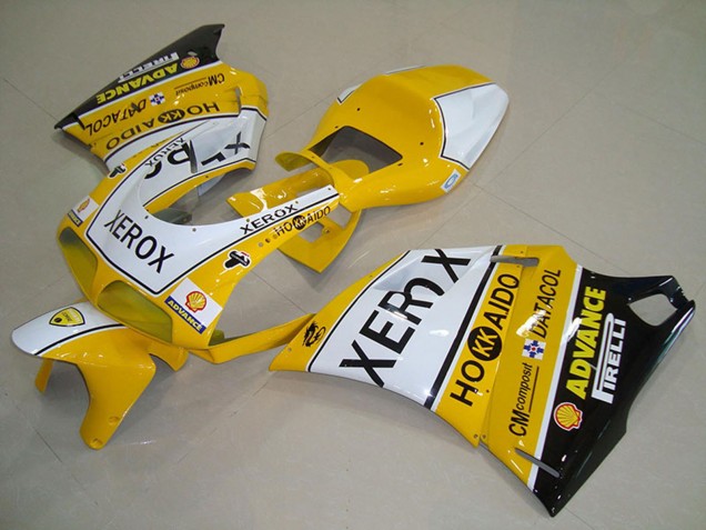 Compra Carenados Moto Ducati 748 916 996 996S 1993-2005 - Blanco Amarillo Negro Brillante Xerox