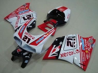 Compra Carenados Moto Ducati 748 916 996 996S 1993-2005 - Blanco Rojo Negro Brillante Valsir Xerox 21