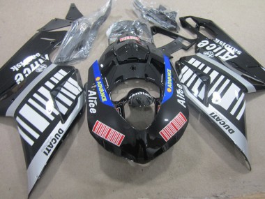 Compra Carenados Moto Ducati 848 1098 1198 2007-2014 - Plata Rojo Azul Negro Brillante Alice