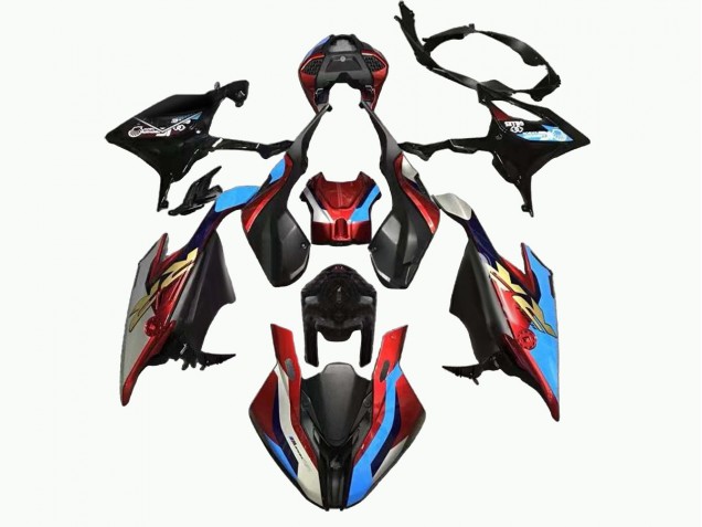 Compra Carenado Moto BMW S1000RR 2019-2022 - Negro Azul Rojo Oro EstiloCarrera