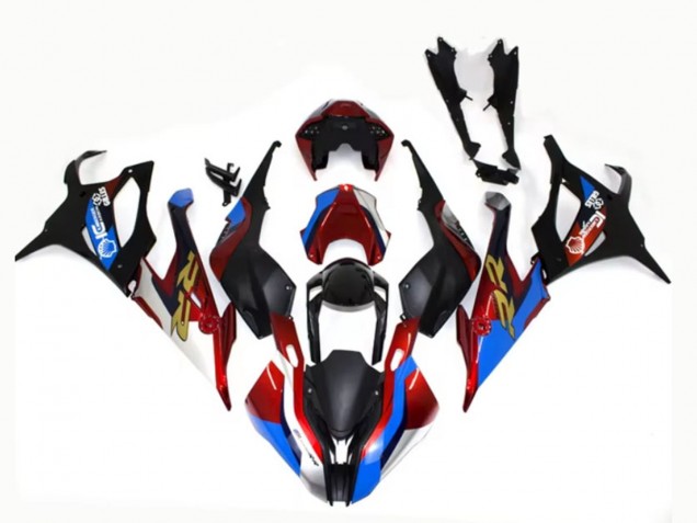 Compra Carenados Moto BMW S1000RR 2019-2022 - Negro Azul Rojo Oro EstiloCarrera