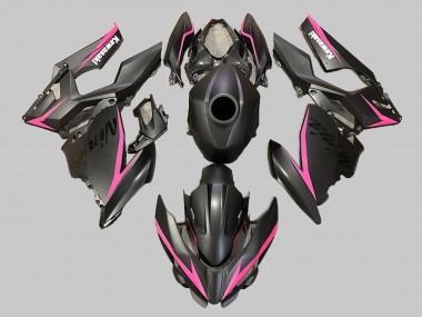 Compra Carenados Moto Kawasaki EX400 2018-2024 - Negro Mate Rosa