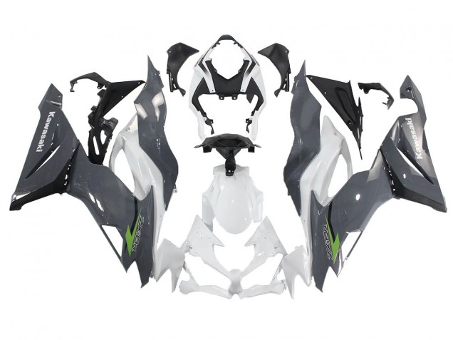 Compra Carenados Moto Kawasaki ZX6R 2019-2022 - Blanco Gris Verde