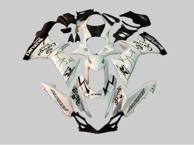 Compra Carenados Moto Suzuki GSXR 600/750 2011-2024 - Blanco Negro Alstare Corona Extra Motul