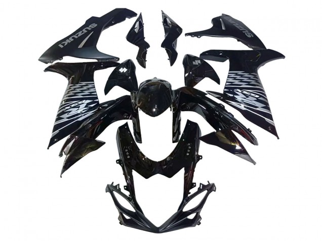 Compra Carenados Moto Suzuki GSXR 600/750 2011-2024 - Negro Brillante Plata