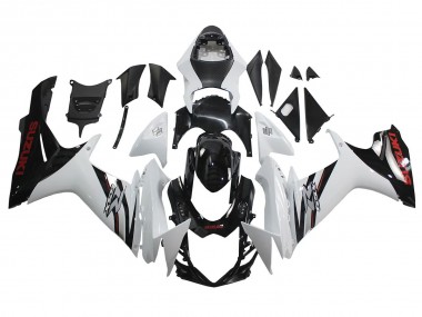 Compra Carenados Moto Suzuki GSXR 600/750 2011-2024 - Blanco Negro Brillante