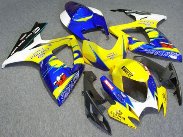 Compra Carenados Moto Suzuki GSXR 600/750 2006-2007 - Blanco Azul Amarillo Corona Alstare