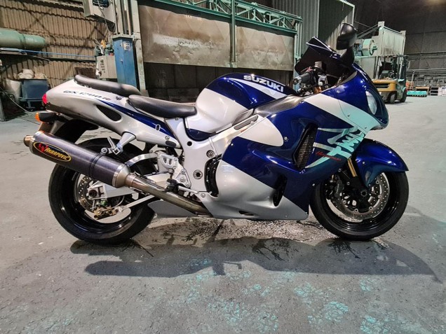 Compra Carenados Moto Suzuki GSXR 1300 Hayabusa 1996-2007 - Azul Blanco