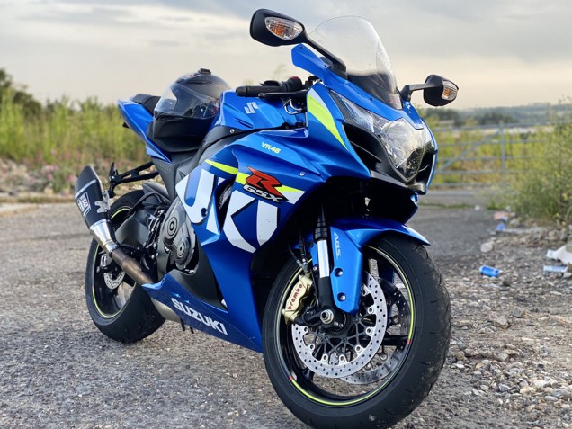 Compra Carenados Moto Suzuki GSXR 1000 2009-2016 - Azul Verde Blanco