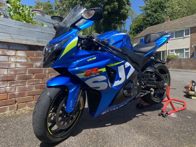 Compra Carenados Moto Suzuki GSXR 1000 2009-2016 - Azul Verde Blanco