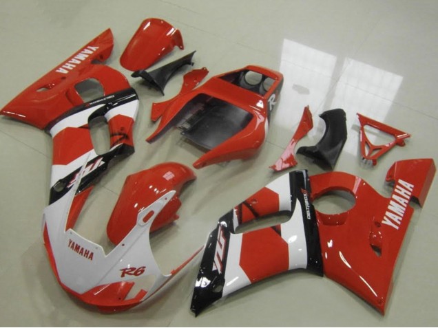 Compra Carenados Moto Yamaha YZF R6 1998-2002 - Rojo Blanco Negro Brillante