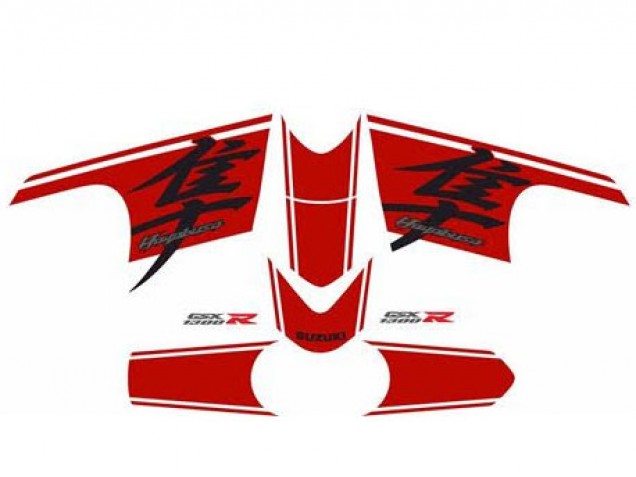 Compra Carenado Moto Suzuki GSXR 1300 Hayabusa 2008-2020 - Negro Brillante Rojo