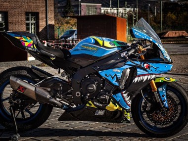 Compra Carenados Moto Yamaha YZF R1 2015-2019 - Azul Amarillo Tiburón