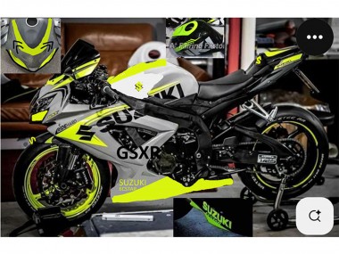 Compra Carenados Moto Suzuki GSXR 750 2004-2005 - Gris Lemon Verde Negro