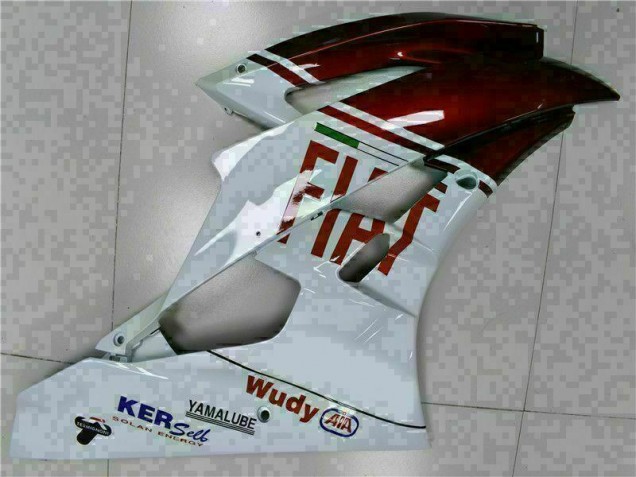 Marrón Blanco Carenado Moto Yamaha R6 06-07