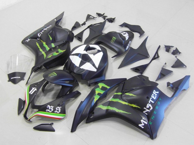Monster Negro Mate Carenado Moto Honda CBR 600 RR 09-12 Monster Negro Mate Carenado Moto Honda CBR 600 RR 09-12