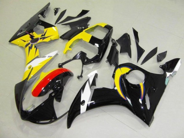 Moon Negro Amarillo Carenado Moto Yamaha R6 03-05 Moon Negro Amarillo Carenado Moto Yamaha R6 03-05