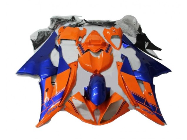 Naranja Azul Carenado Moto Yamaha R6 08-16 Naranja Azul Carenado Moto Yamaha R6 08-16
