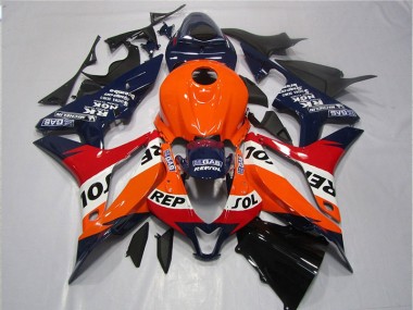 Naranja Azul Negro Repsol Carenado Moto Honda CBR 600 RR 07-08
