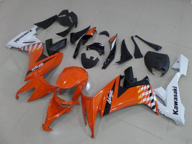 Naranja & Blanco Carenado Moto Kawasaki ZX10R 08-10 Naranja & Blanco Carenado Moto Kawasaki ZX10R 08-10