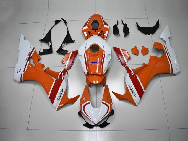 Naranja Blanco HRC Carenado Moto Honda CBR 1000 RR 17-23 Naranja Blanco HRC Carenado Moto Honda CBR 1000 RR 17-23