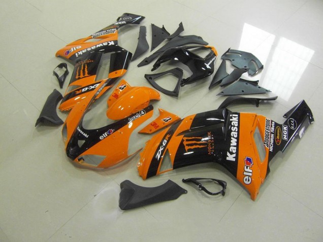 Naranja Monster Carenado Moto Kawasaki ZX6R 07-08 Naranja Monster Carenado Moto Kawasaki ZX6R 07-08