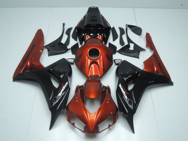 Naranja & Negro Carenado Moto Honda CBR 1000 RR 06-07 Naranja & Negro Carenado Moto Honda CBR 1000 RR 06-07