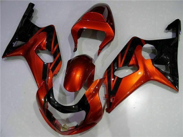 Naranja Negro Carenado Moto Suzuki GSXR 1000 K1 00-02 Naranja Negro Carenado Moto Suzuki GSXR 1000 K1 00-02