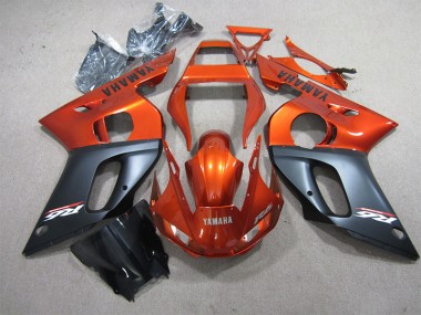 Naranja Negro Carenado Moto Yamaha R6 98-02