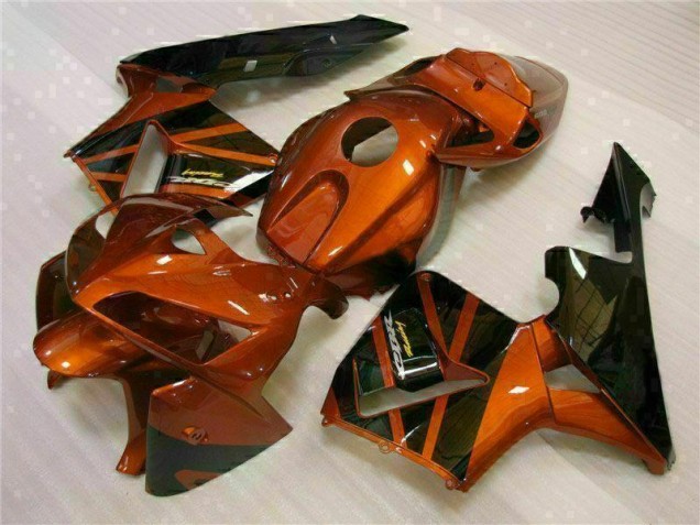 Naranja Negro Carenado & Plástico Moto Honda CBR 600 RR 05-06 Naranja Negro Carenado & Plástico Moto Honda CBR 600 RR 05-06