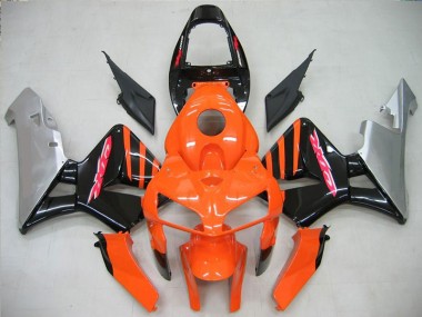 Naranja Negro Plástico Moto Honda CBR 600 RR 05-06