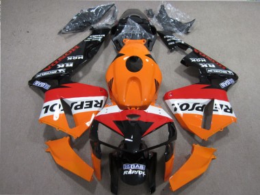 Naranja Rojo Negro Repsol Carenado Moto Honda CBR 600 RR 05-06