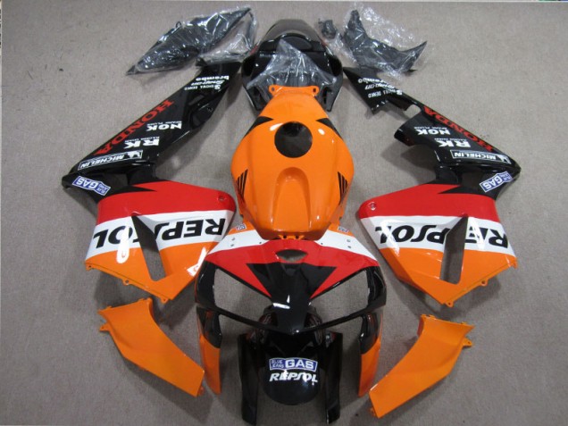 Naranja Rojo Negro Repsol Carenado Moto Honda CBR 600 RR 05-06 Naranja Rojo Negro Repsol Carenado Moto Honda CBR 600 RR 05-06