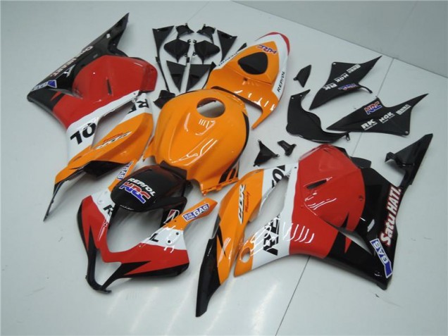 Naranja Rojo Negro Repsol Carenado Moto Honda CBR 600 RR 09-12