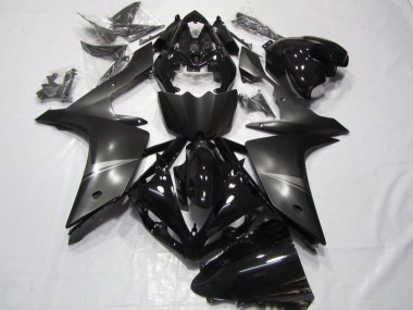 Negro ABS Carenado Motocicleta Yamaha R1 07-08