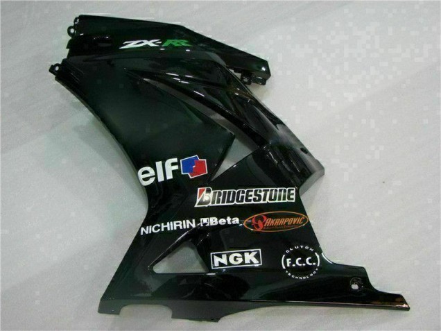 Negro ABS Moto Plástico Kawasaki EX250 08-12 Negro ABS Moto Plástico Kawasaki EX250 08-12