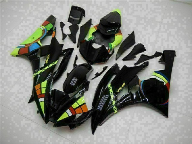 Negro ABS Moto Plástico Yamaha R6 06-07 Negro ABS Moto Plástico Yamaha R6 06-07