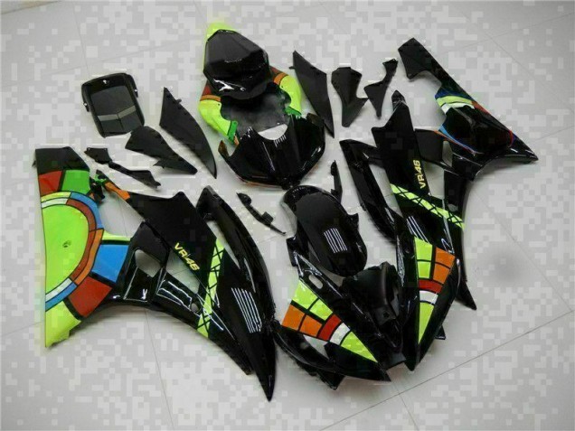 Negro ABS Moto Plástico Yamaha R6 06-07 Negro ABS Moto Plástico Yamaha R6 06-07