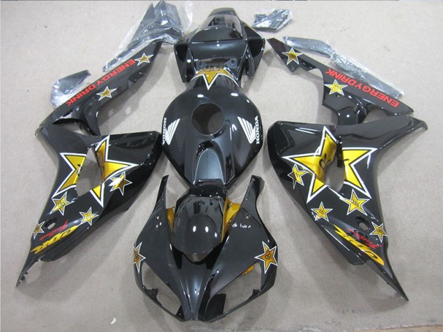 Negro Amarillo ENERGY DRINK Carenado Moto Honda CBR 1000 RR 06-07 Negro Amarillo ENERGY DRINK Carenado Moto Honda CBR 1000 RR 06-07