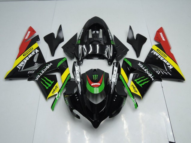 Negro Amarillo Monster Carenado Moto Kawasaki ZX10R 03-05 Negro Amarillo Monster Carenado Moto Kawasaki ZX10R 03-05